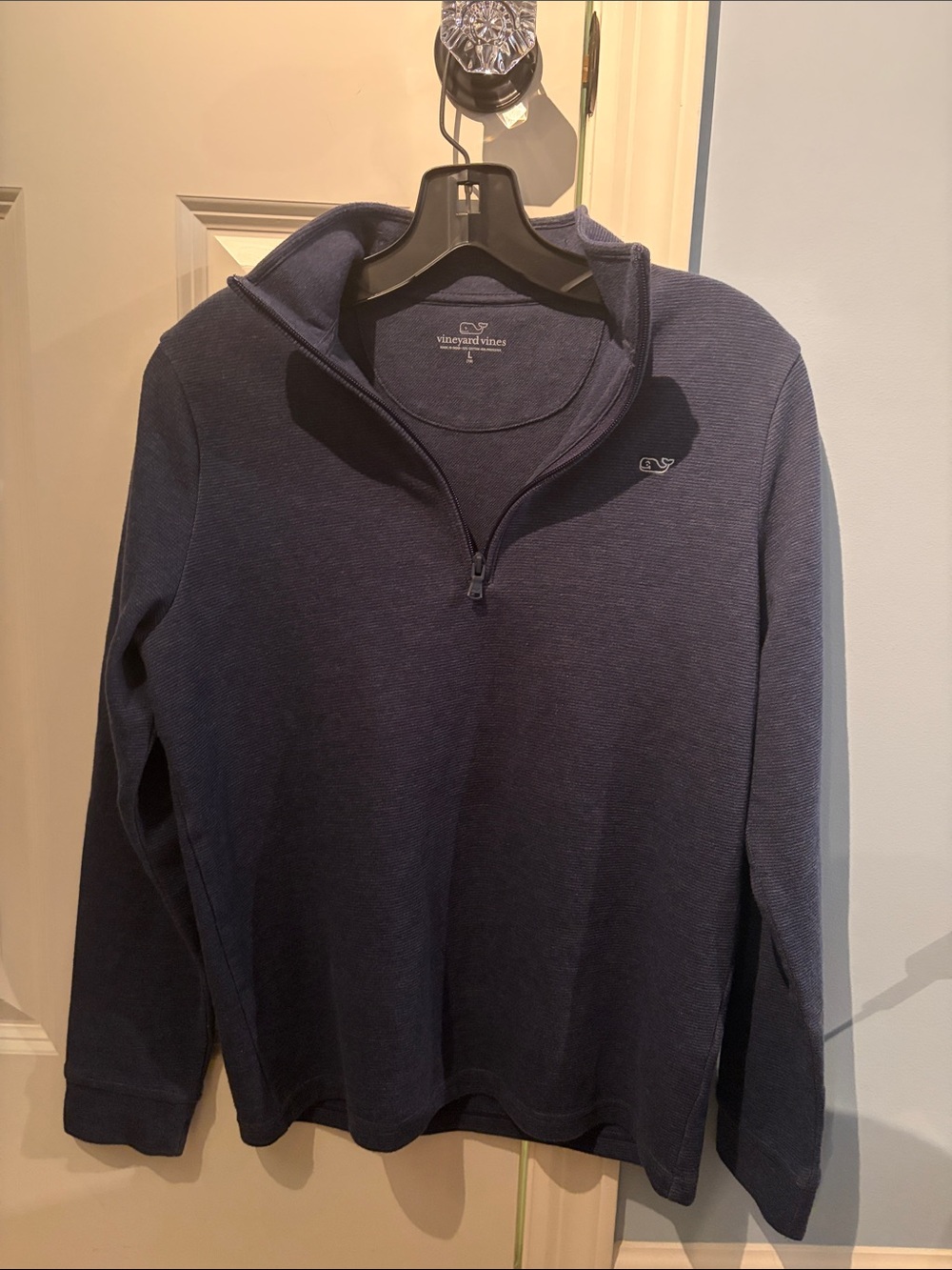 Vineyard Vines Boy's Navy Blue Quarter-Zip Pullover